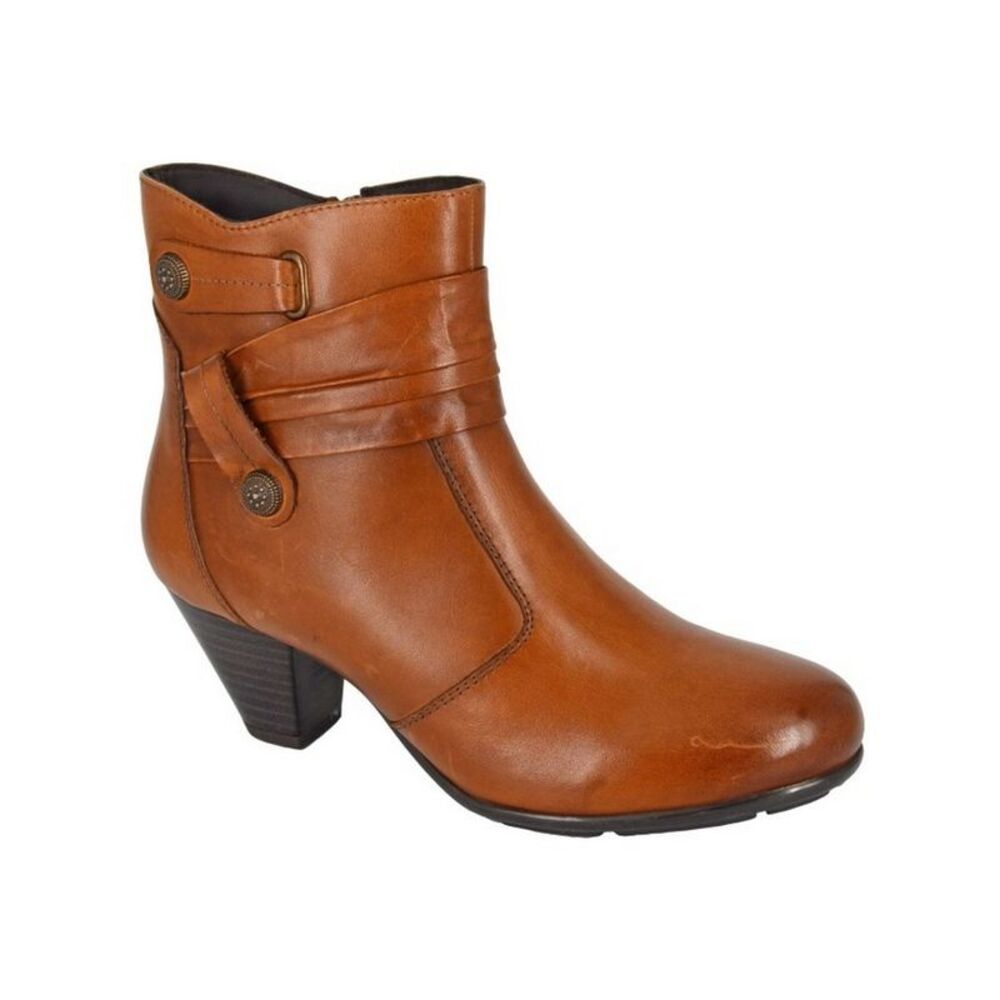 Cipriata Womens/Ladies Claretta Leather Ankle Boots / Tan